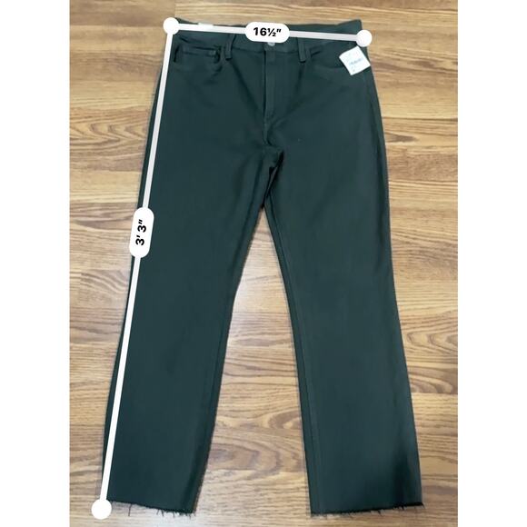 Frank & Eileen Green olive  The Everyday Straight Leg Jeans 30 - Picture 6 of 13